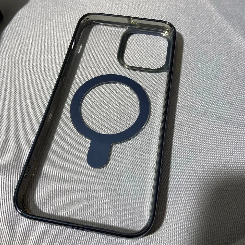 Invisible Stand Magnetic‎ Case for iPhone 13 Pro Max 6.7 inch, Sierra Blue
